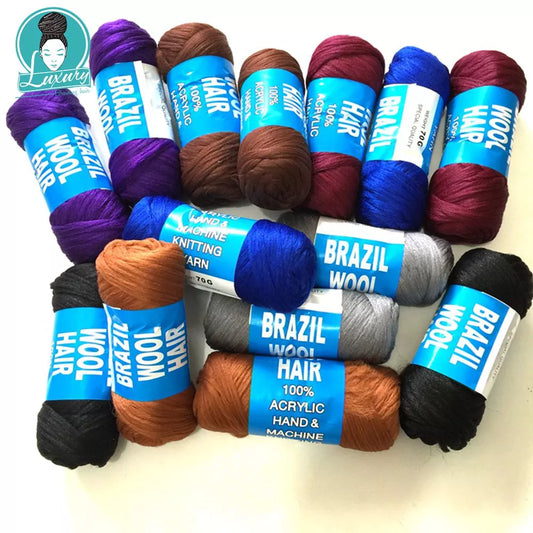 Laine brésilienne en fibres synthétiques pour tresses africaines