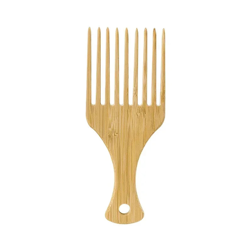 Peigne en bois de bambou naturel
