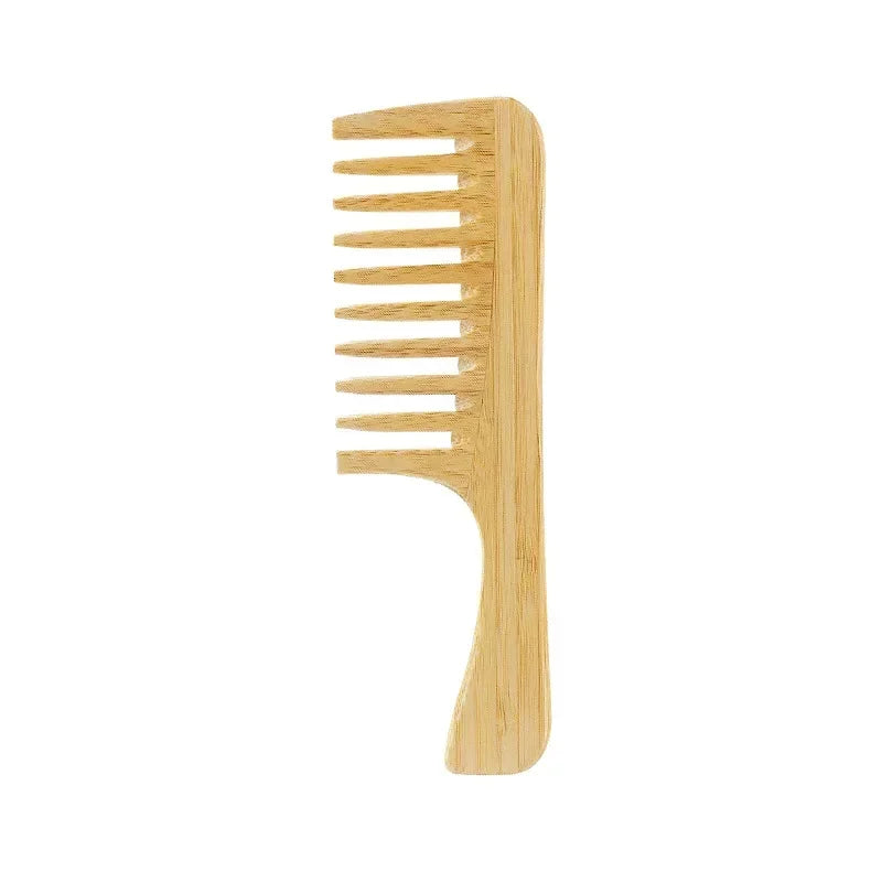 Peigne en bois de bambou naturel